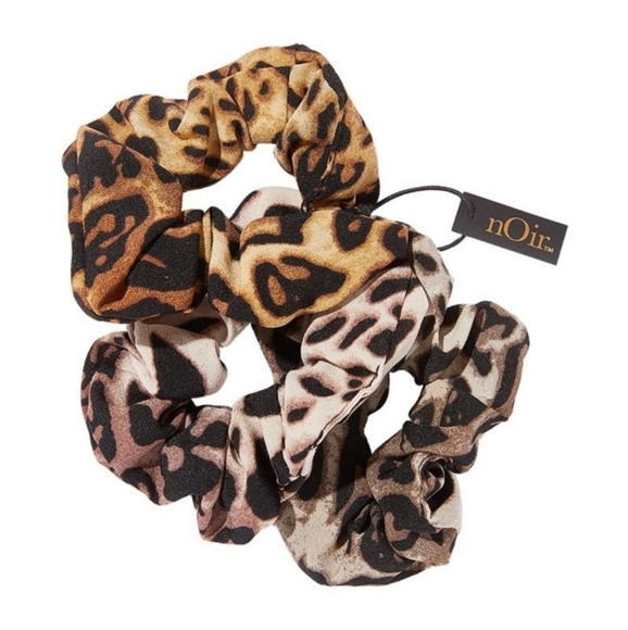 BNIB Noir Jewelry Ombre Leopard Scrunchies - Picture 2 of 4